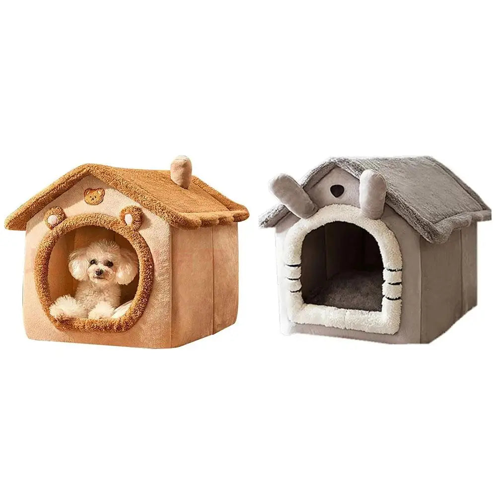 Thickened Pet Warm House Cat And Dog House Winter Warm Universal For All Seasons Detachable And Washable Cute New Comfortable